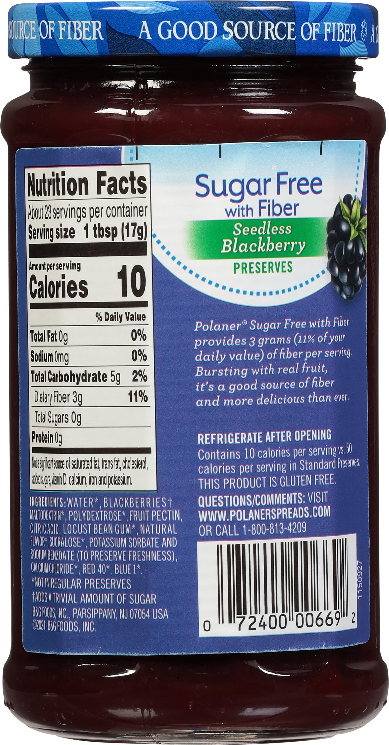 Polaner preserve spread on toast illustrating quick breakfast use and flavor benefit