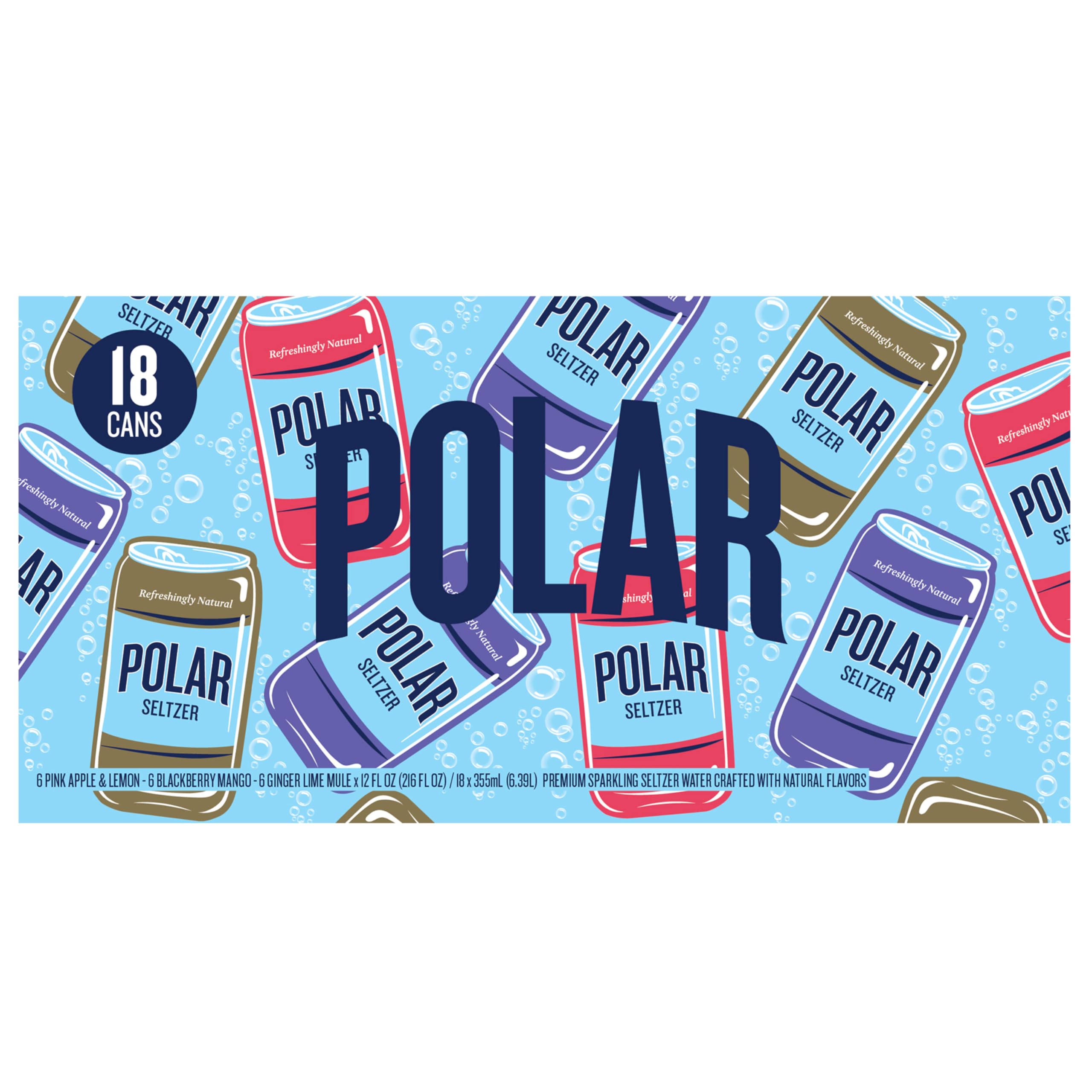 POLAR top view of Blackberry Mango can emphasizing aroma and refreshment benefit