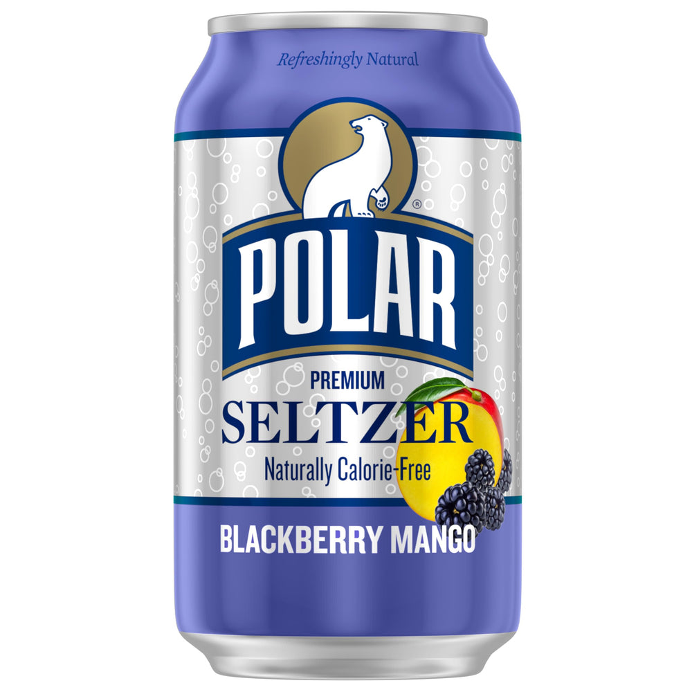 Polar poured into a glass displaying clear fizz and natural fruit aroma