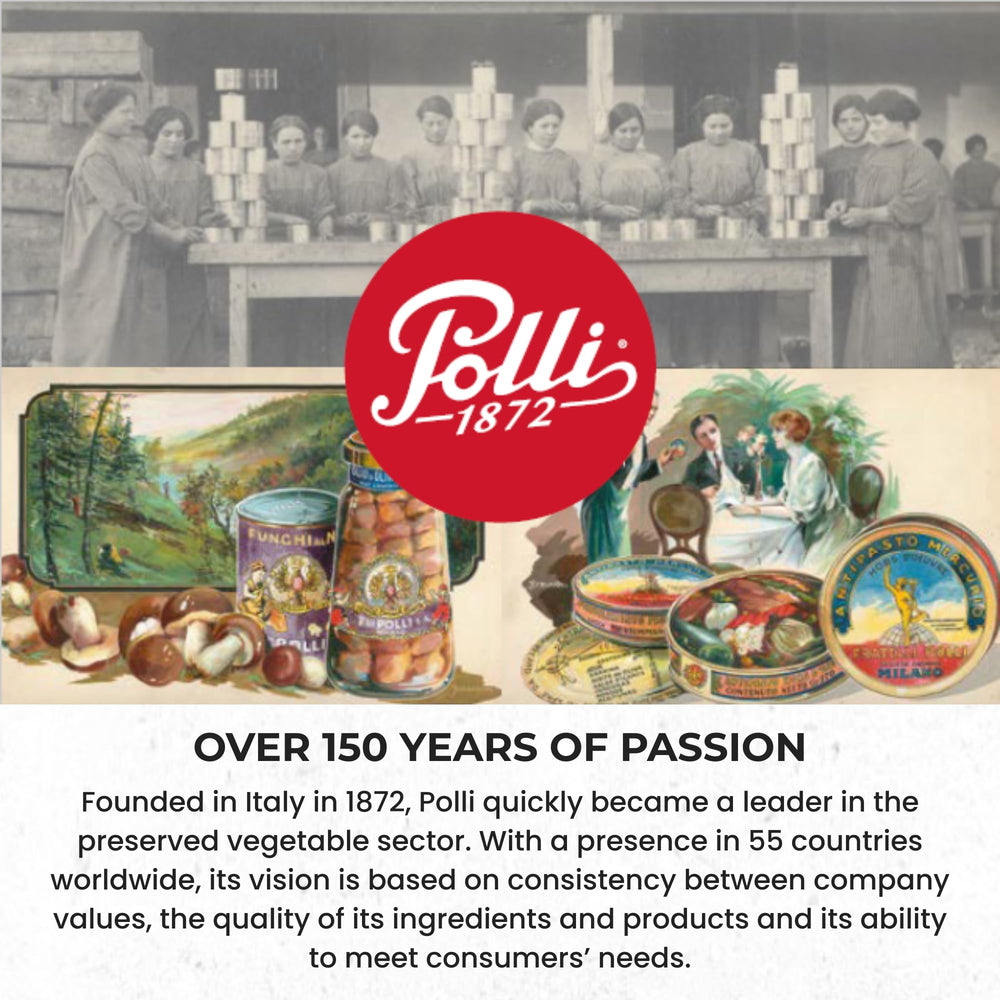 POLLI 1872 jar on kitchen table in lifestyle scene, suggests everyday use
