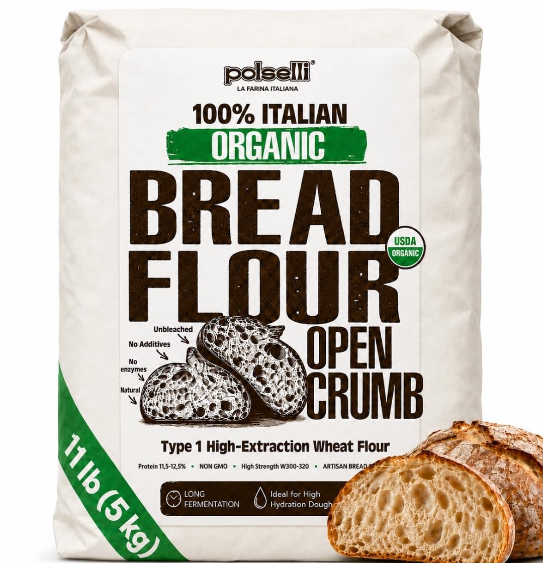 Polselli bag front showing Type 1 label and organic certification benefit