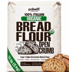 Polselli bag front showing Type 1 label and organic certification benefit