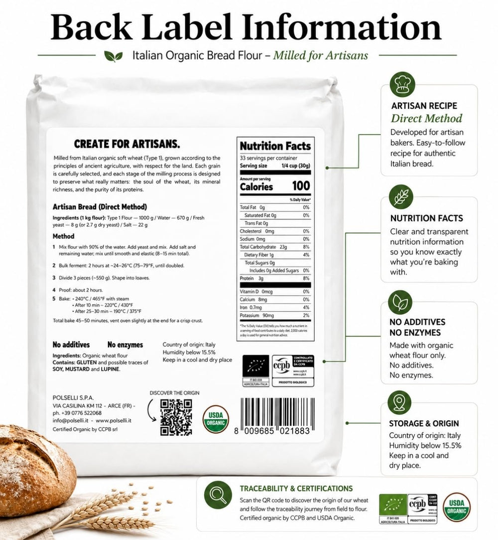 Measuring cup and scale with Polselli bag showing consistent portioning benefit