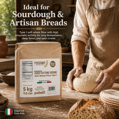 POLSELLI fresh pasta dough using farro flour demonstrating pliability and taste