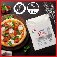 POLSELLI Voila dusted pizza crust showing improved browning and crisp edge