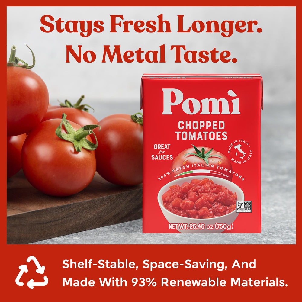 Pomì used in a plated pasta dish for family-friendly meal inspiration