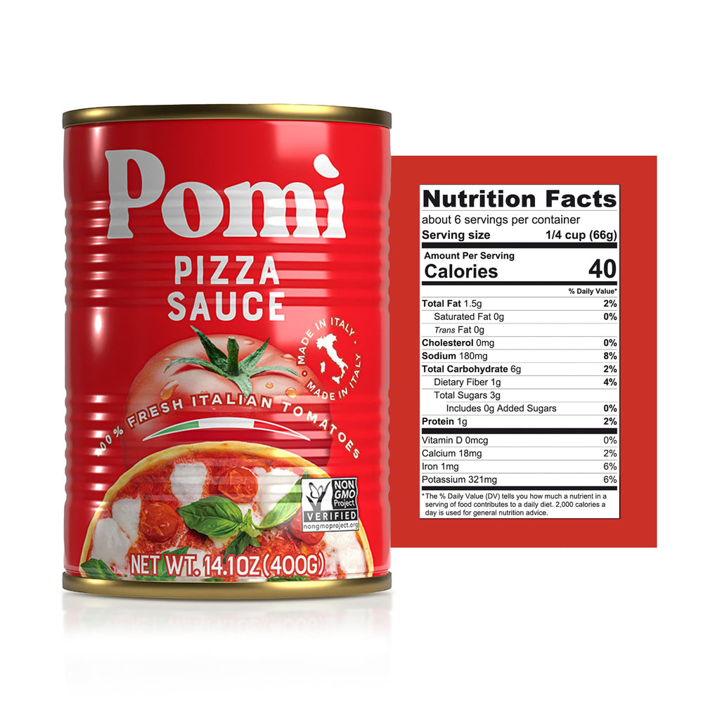 Pomì can top view with easy-open lid, emphasizing convenience and freshness