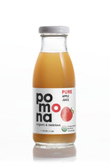 Pomona Organic Apple Juice in lunchbox demonstrating portable convenience and freshness