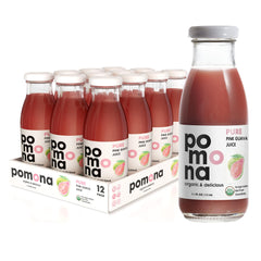 Pomona Organic bottle front view showing label and organic certification benefit