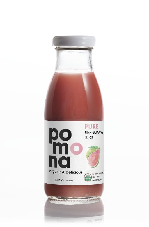 Pomona Organic bottle in hand showing 8.4 oz size for portion control