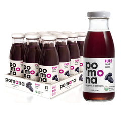 Pomona Organic front bottle view showing clear label and organic branding benefits