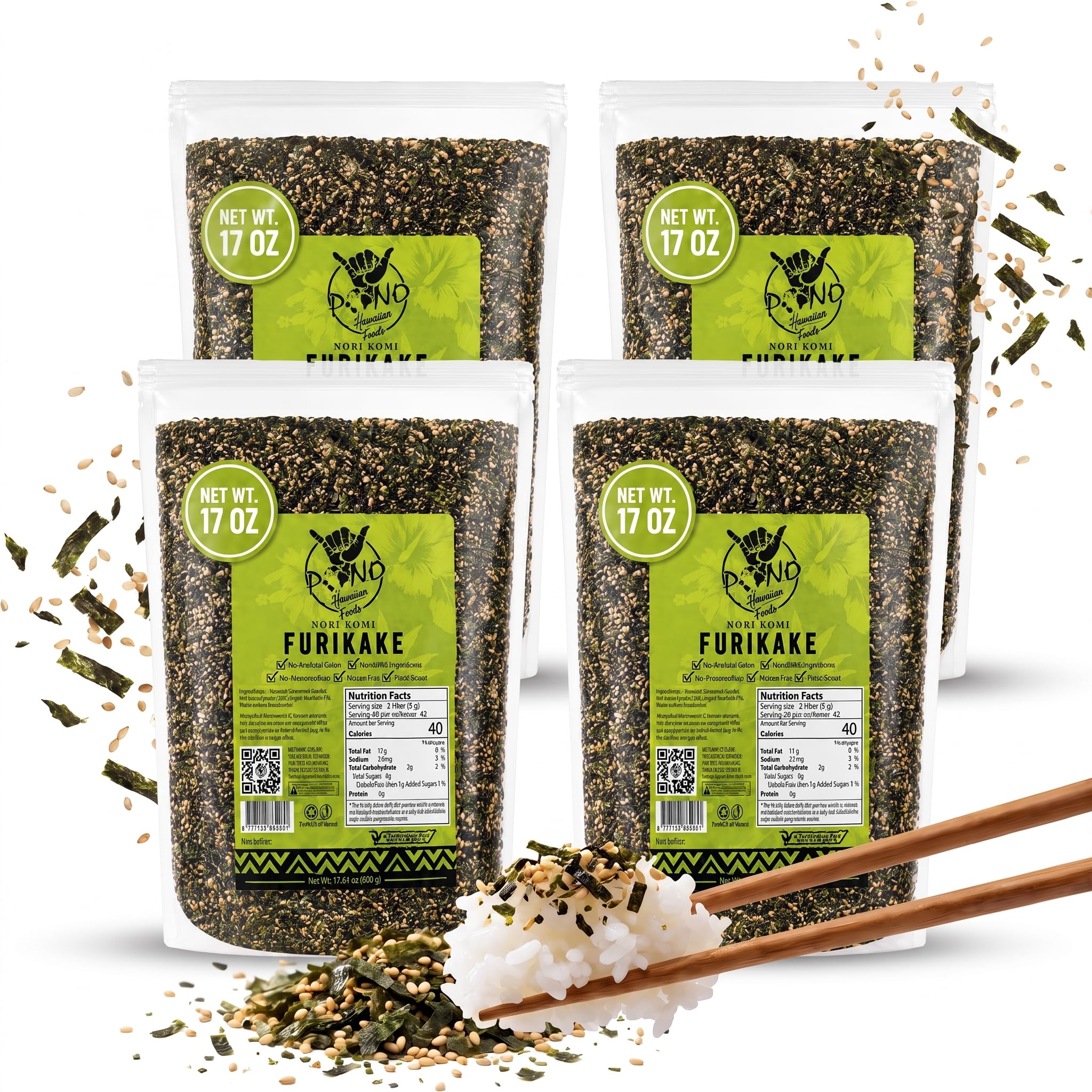 Pono Hawaiian front packaging showing product identity and convenience