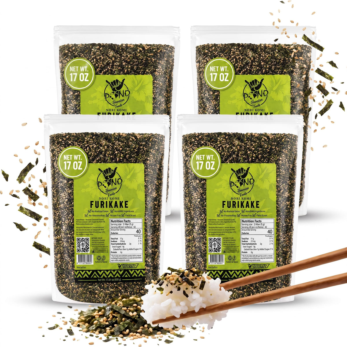 Pono Hawaiian front packaging showing product identity and convenience