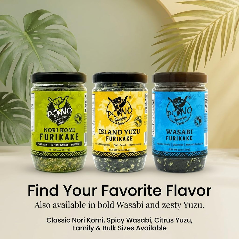 Pono Hawaiian sesame and seaweed detail, demonstrating natural texture benefits