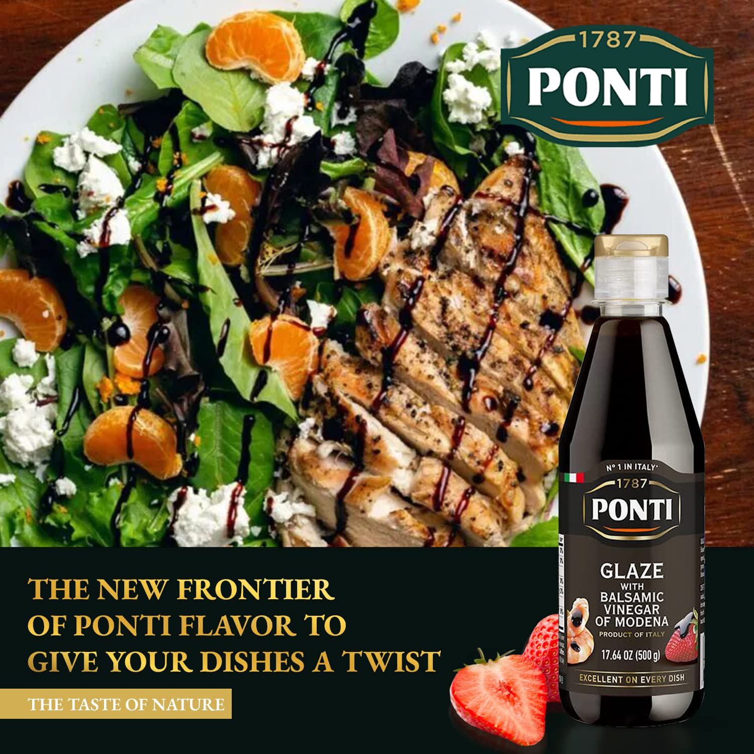 Ponti glaze drizzled over dessert for elegant flavor lift