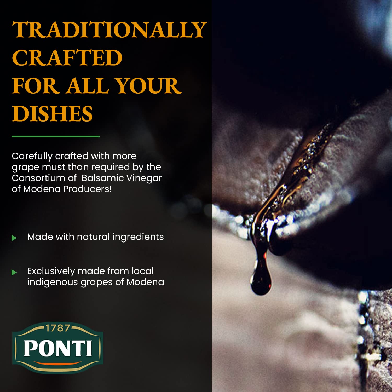 PONTI label close-up showing USDA organic certification and traceability