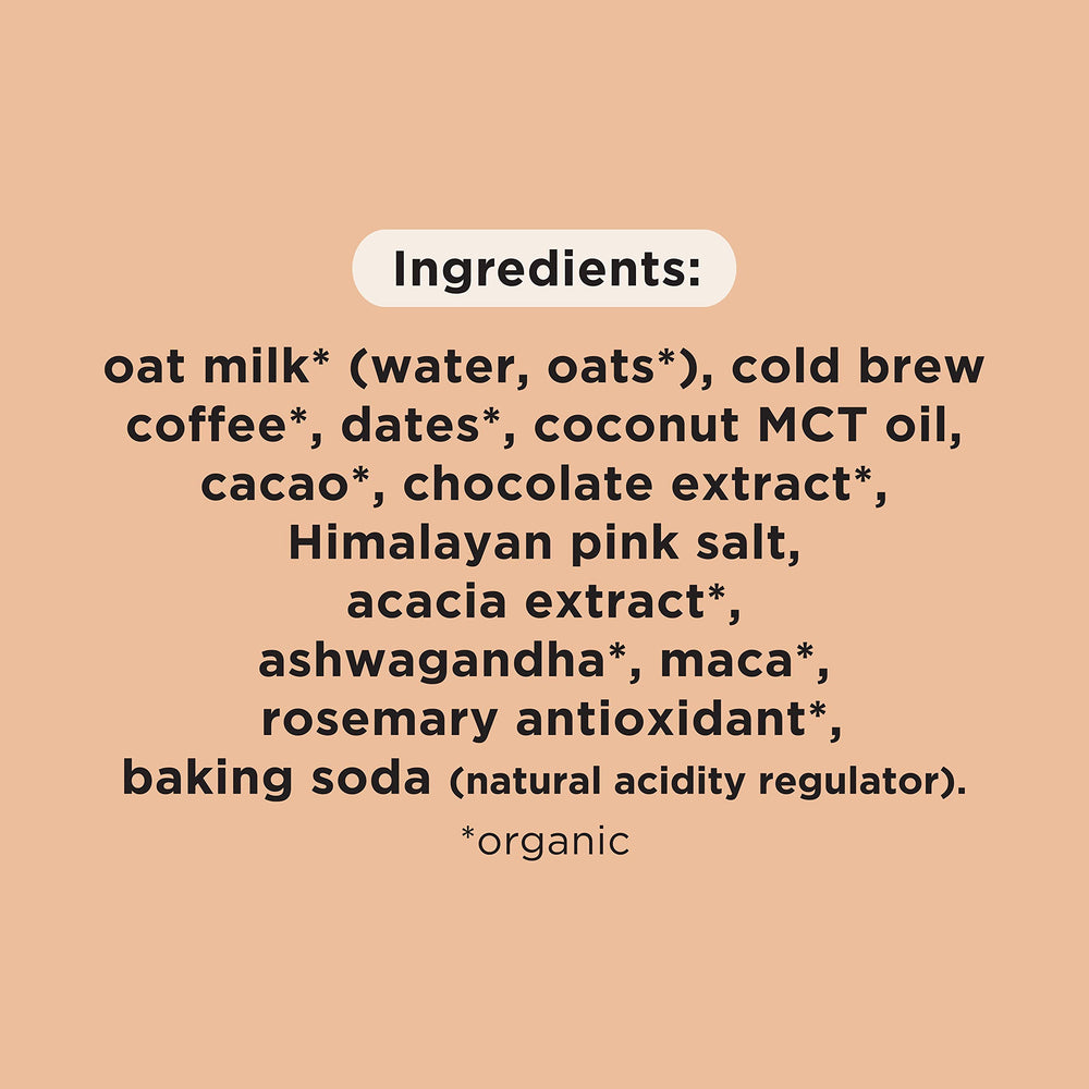 Pop & Bottle poured over ice for a refreshing oat milk latte experience