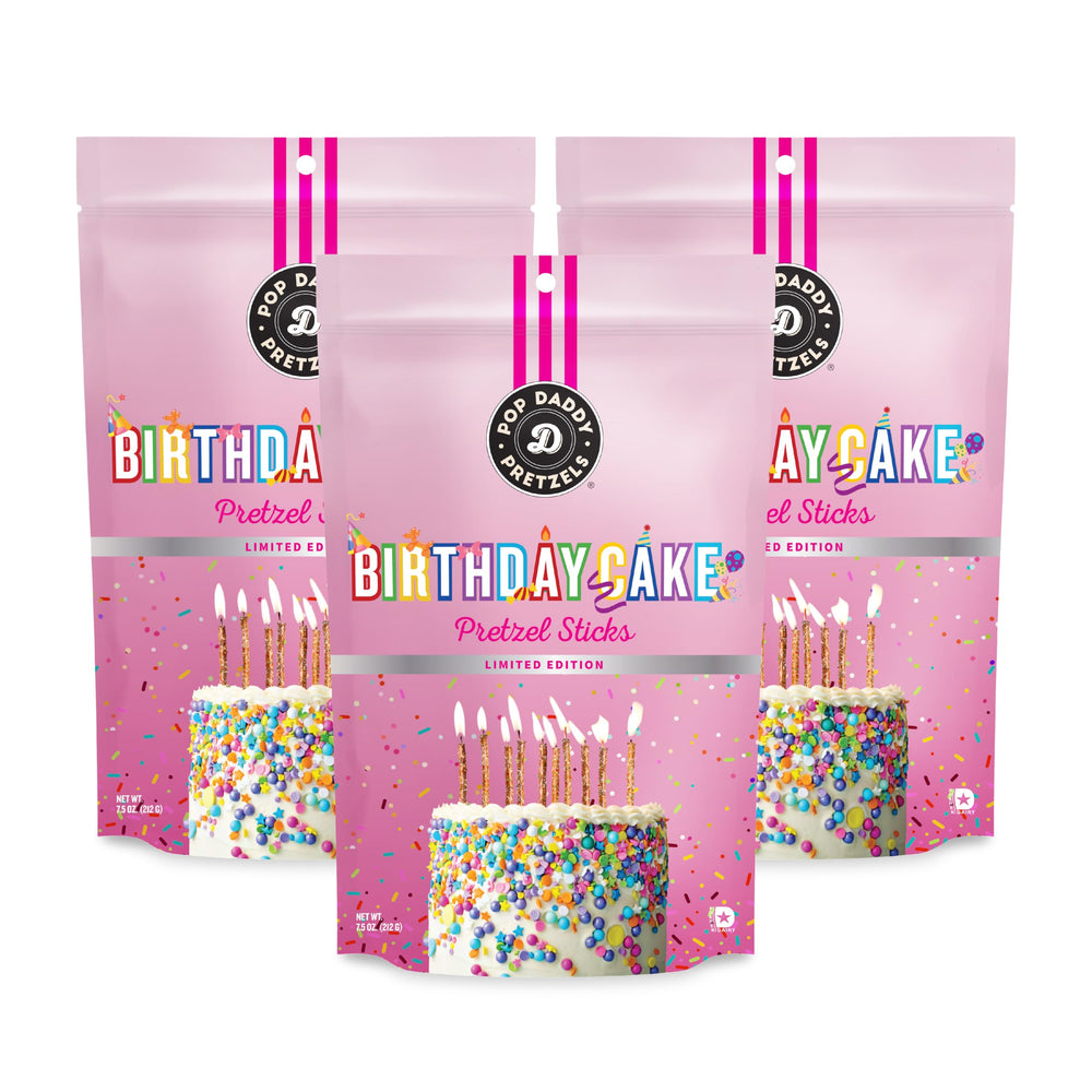 POP DADDY front packaging shows three resealable bags, clear branding and convenience