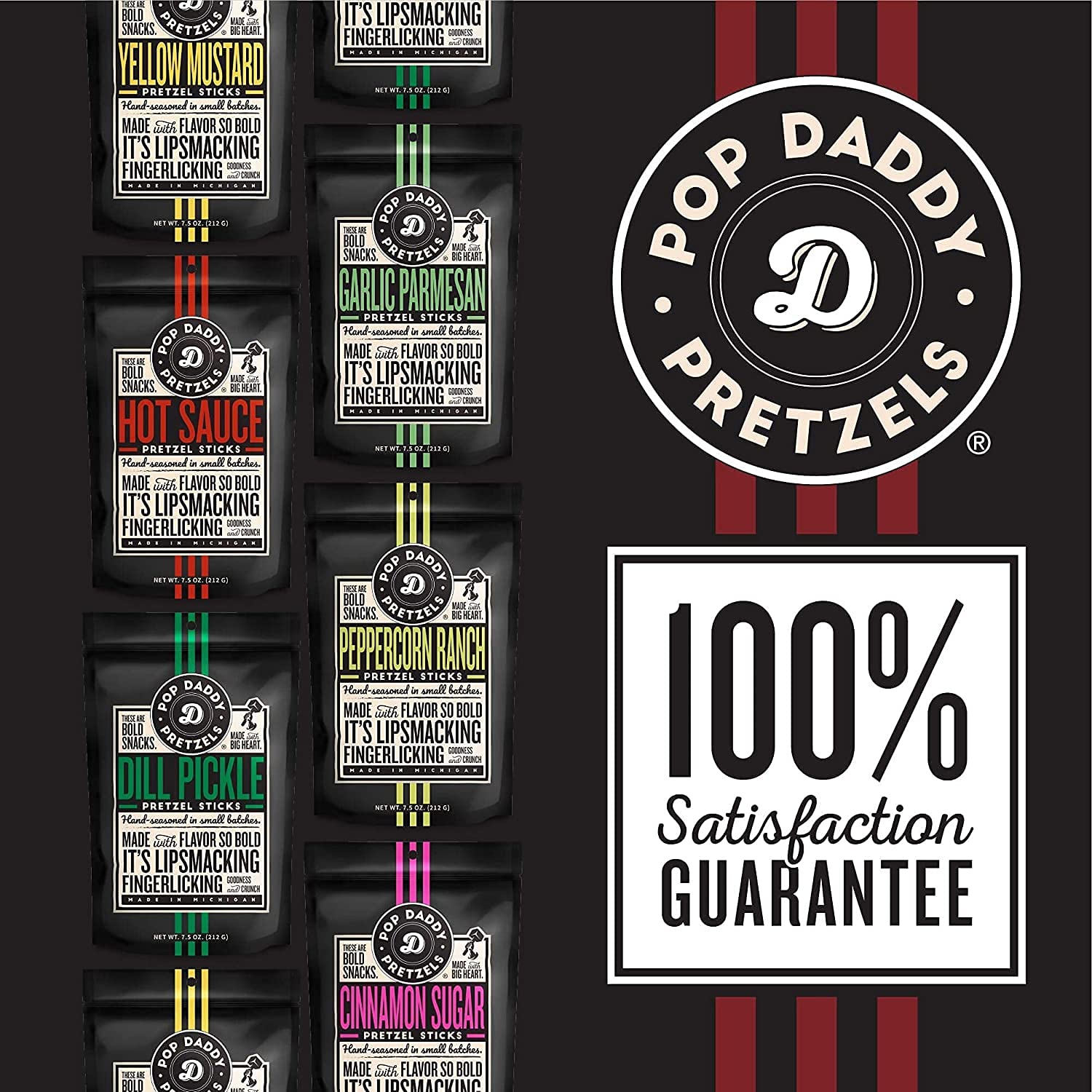 Pop Daddy label close-up showing ingredient panel and kosher certification for informed buyers