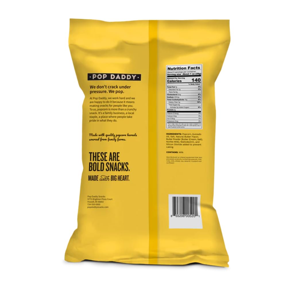 POP DADDY ·POPCORN· popcorn in bowl during movie night promoting shareable taste