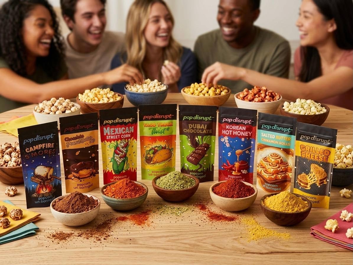 Pop Disrupt label close-up showing ingredient quality and made-in-USA benefit