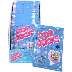 Pop Rocks front packaging showing cotton candy flavor and count for easy selection