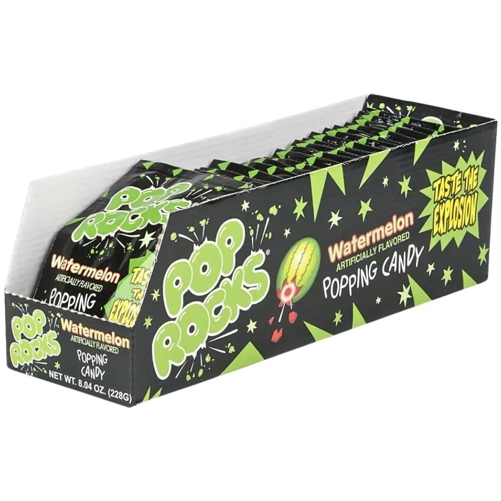 Pop Rocks multiple packets spread out for bulk variety and display