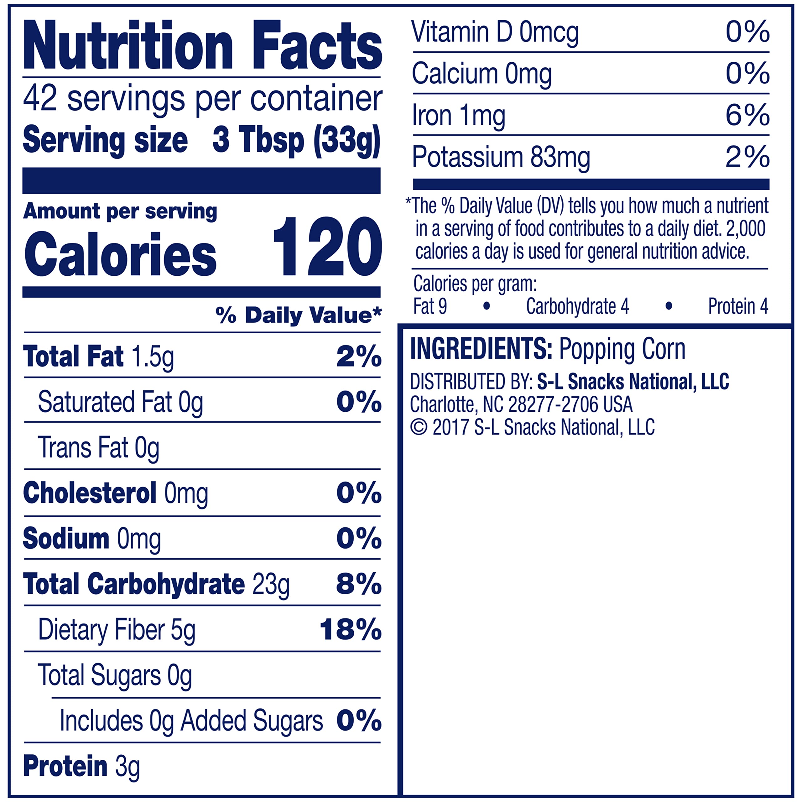 Pop Secret cap used as measuring cup demonstrating portion control and convenience