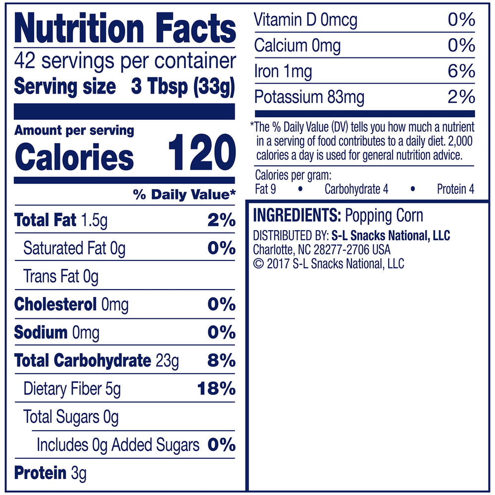 Pop Secret cap used as measuring cup demonstrating portion control and convenience