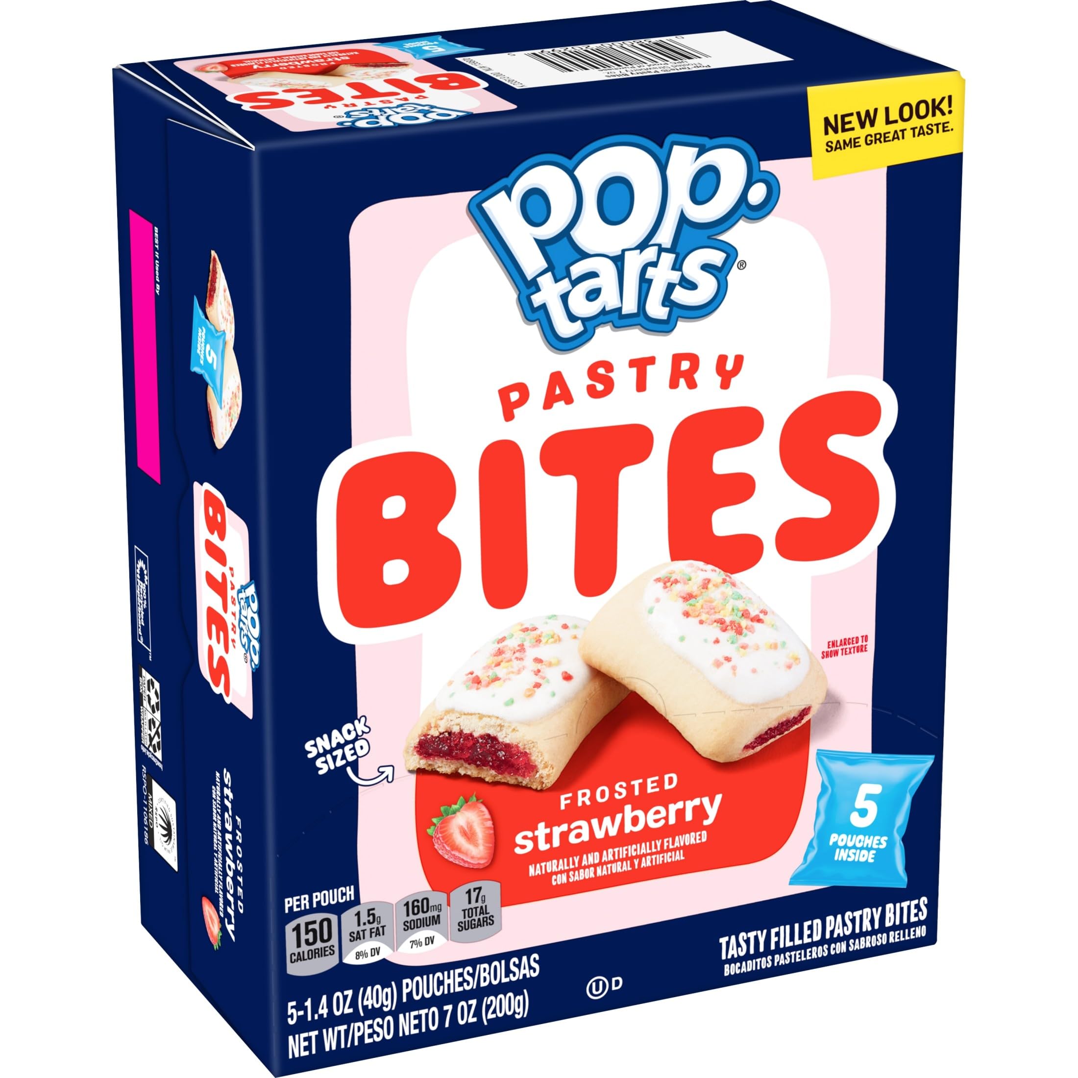 Stacked case of Pop-Tarts Bites boxes for pantry storage, Pop-Tarts bulk convenience benefit