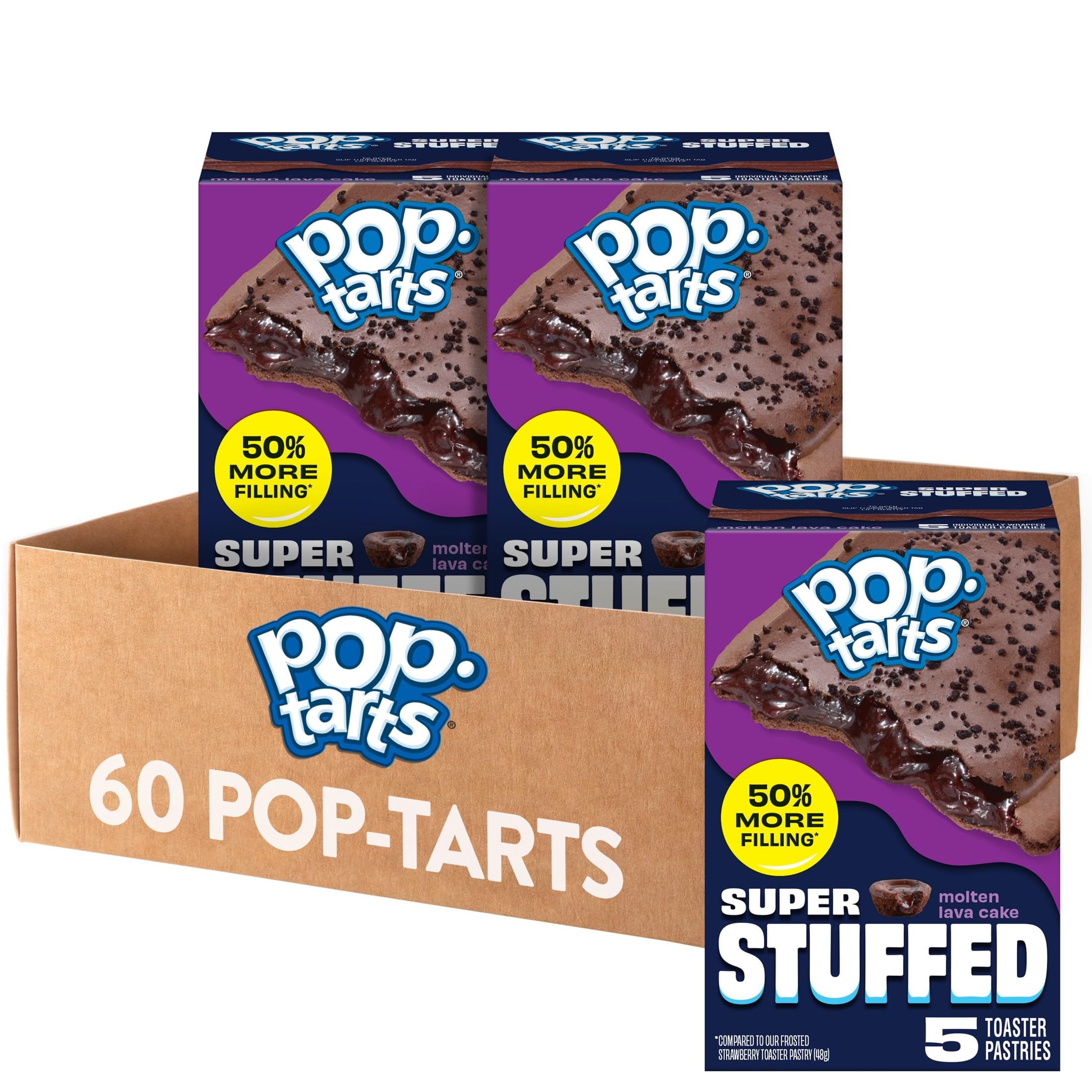 Pop-Tarts front packaging Molten Lava Cake showing brand and indulgent look