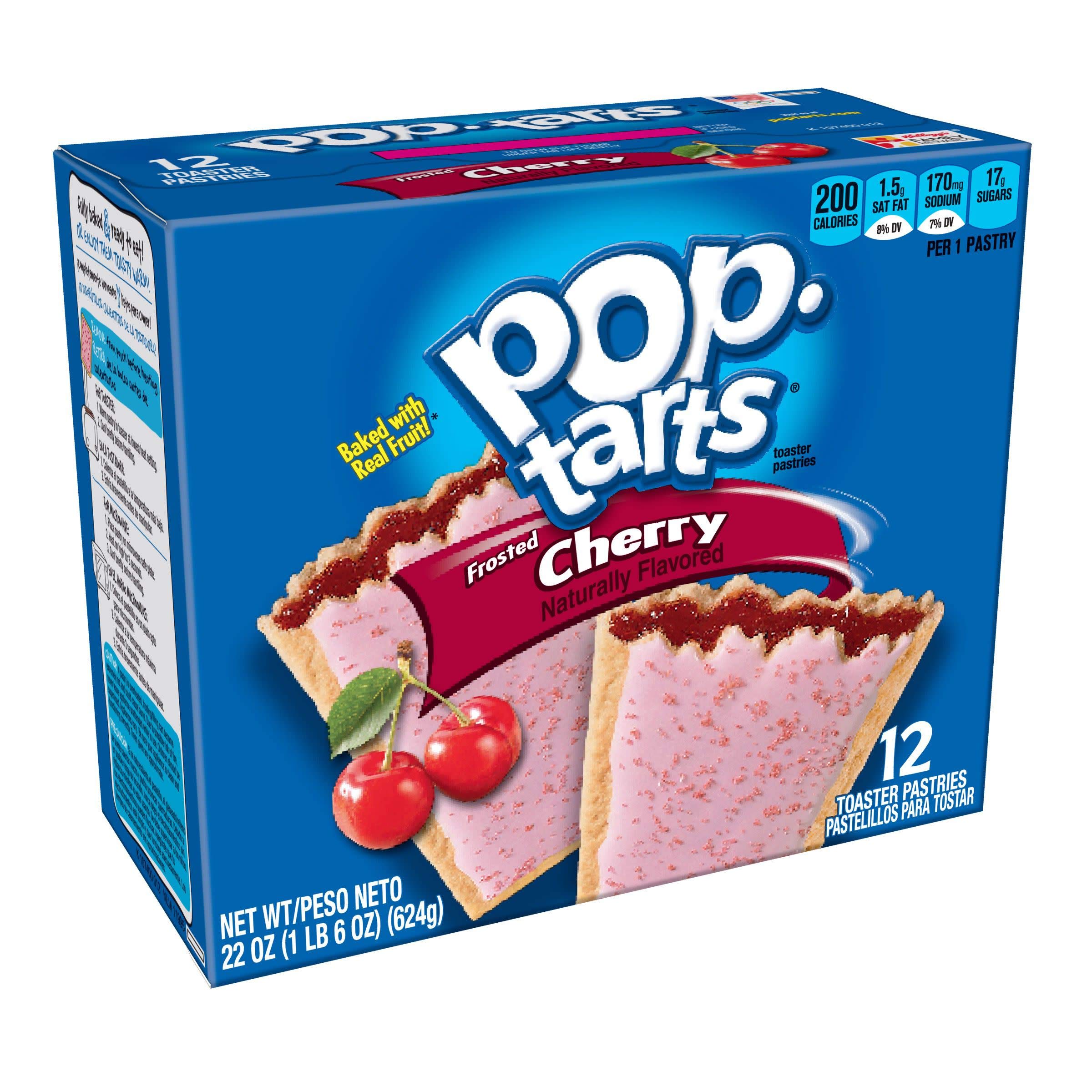 Pop-Tarts front packaging showing brand and 12-count for pantry convenience