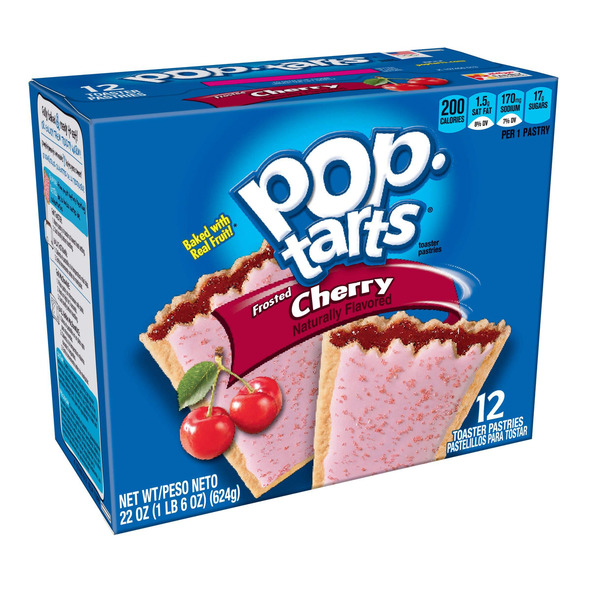 Pop-Tarts front packaging showing brand and 12-count for pantry convenience