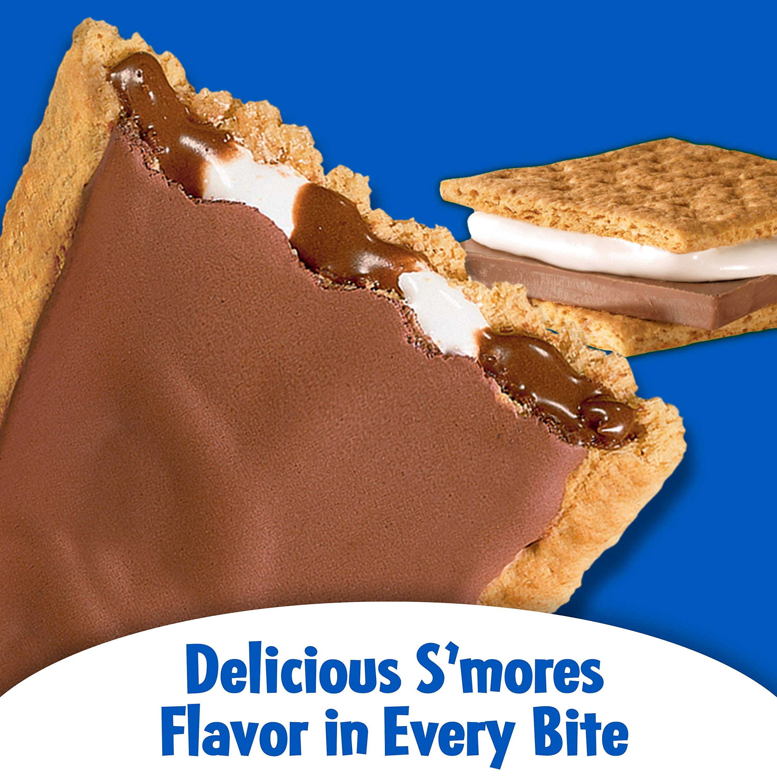 Pop-Tarts frosted s'mores two-pack foil opened highlighting portability and freshness