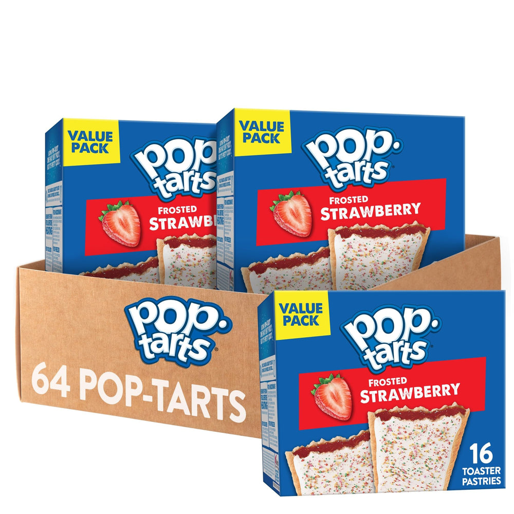Pop-Tarts front packaging showing product count and flavor benefit