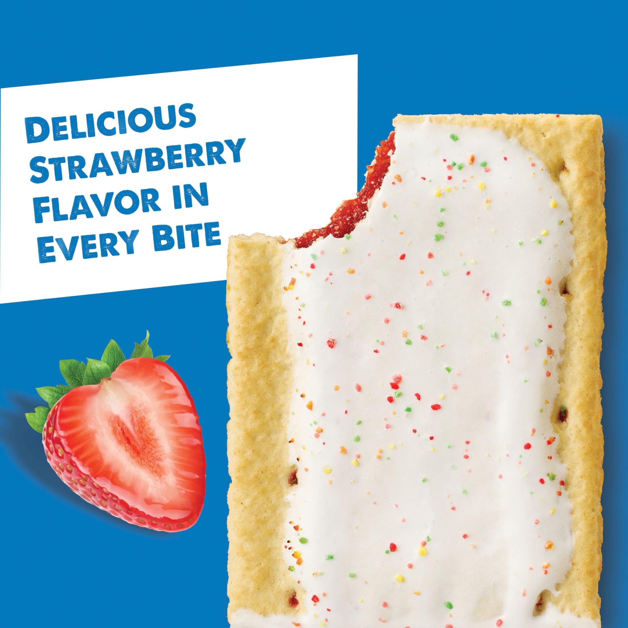 Hand holding Pop-Tart showing size and portable convenience
