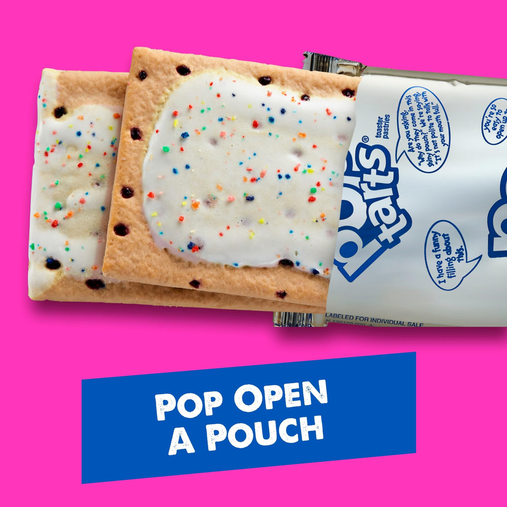 Pop-Tarts in toaster diagram showing brand and quick-warm breakfast option