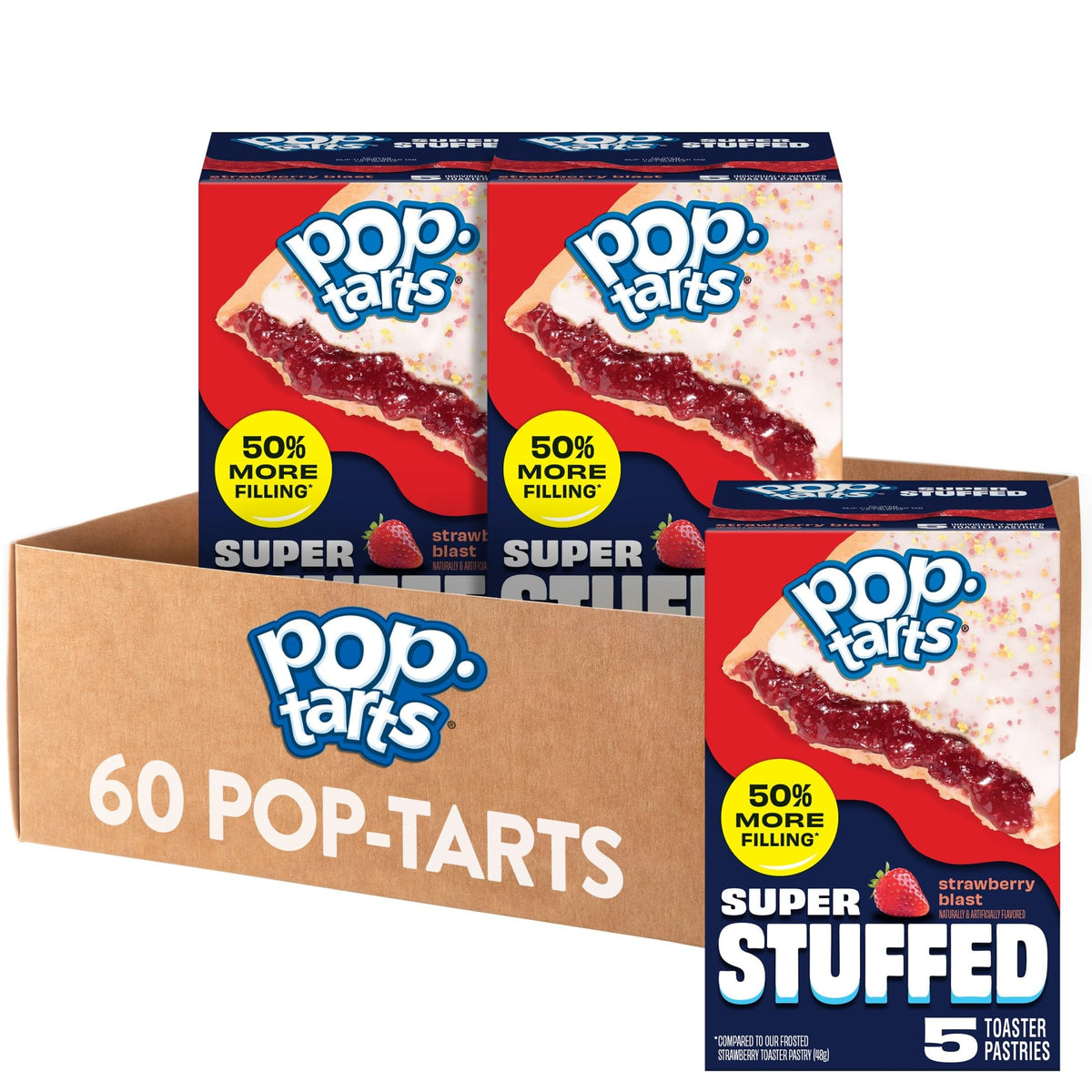 Pop-Tarts front packaging showing brand and box contents for easy stocking