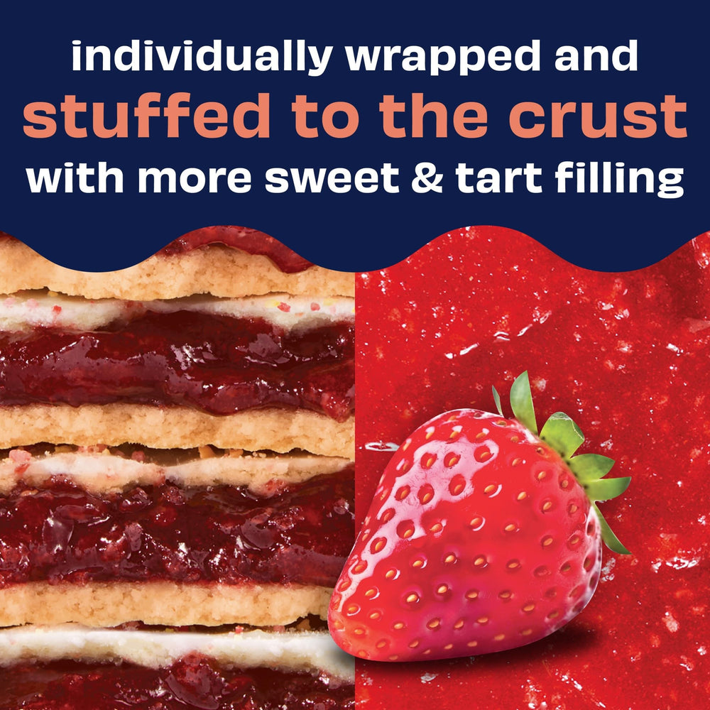 Toaster with Pop-Tarts inside demonstrating quick warm, melty serving option