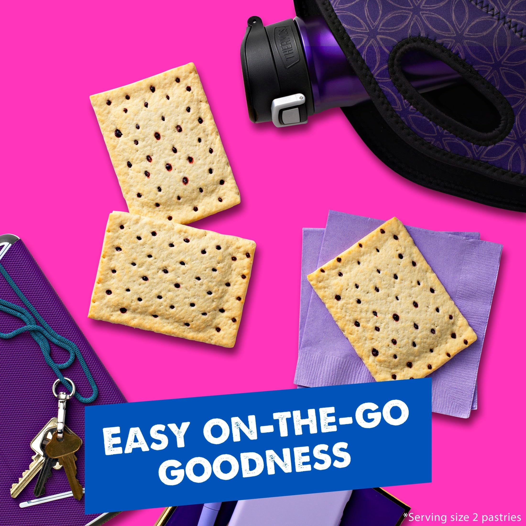 Pop-Tarts opened pair displaying filling and convenient individual packaging