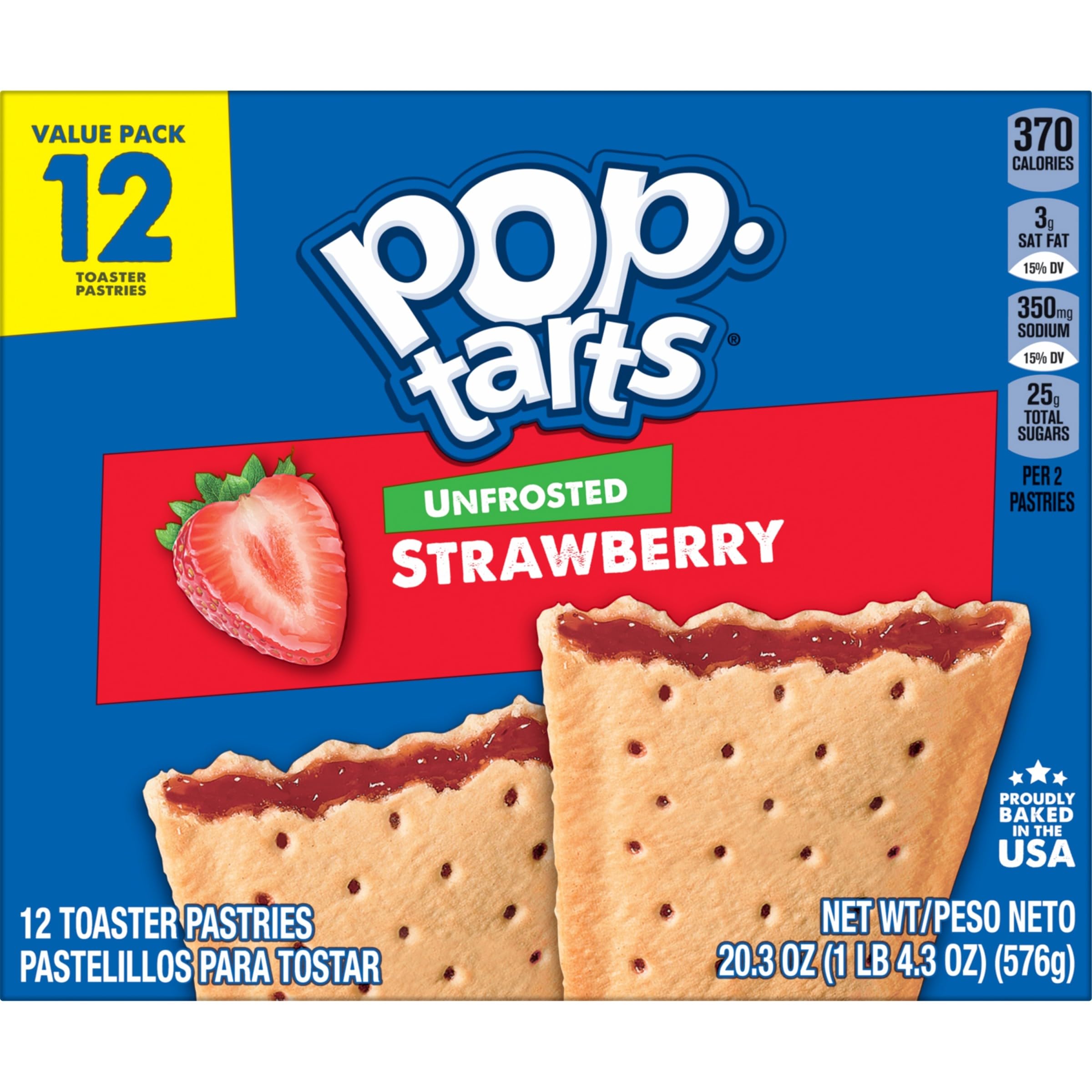 Pop-Tarts box on pantry shelf showing value pack storage benefit