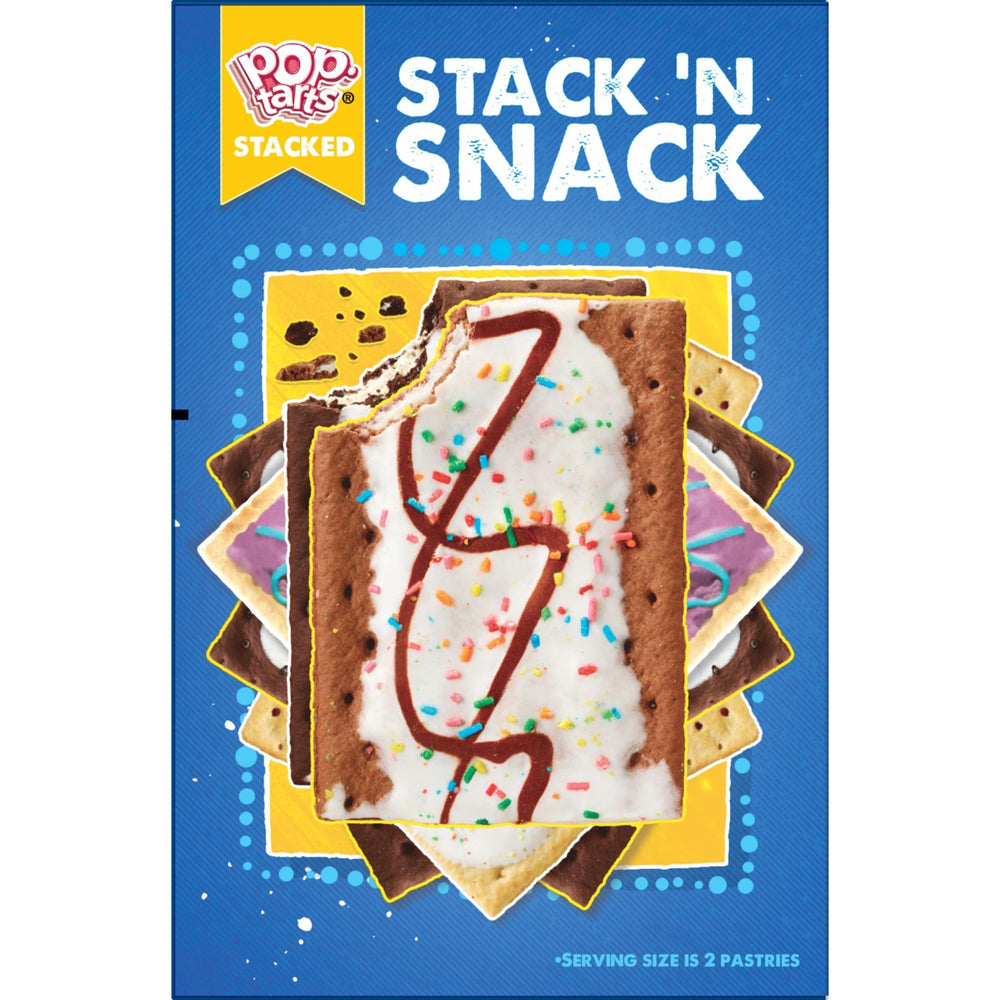 Pop-Tarts stacked in pantry for bulk storage and family supply