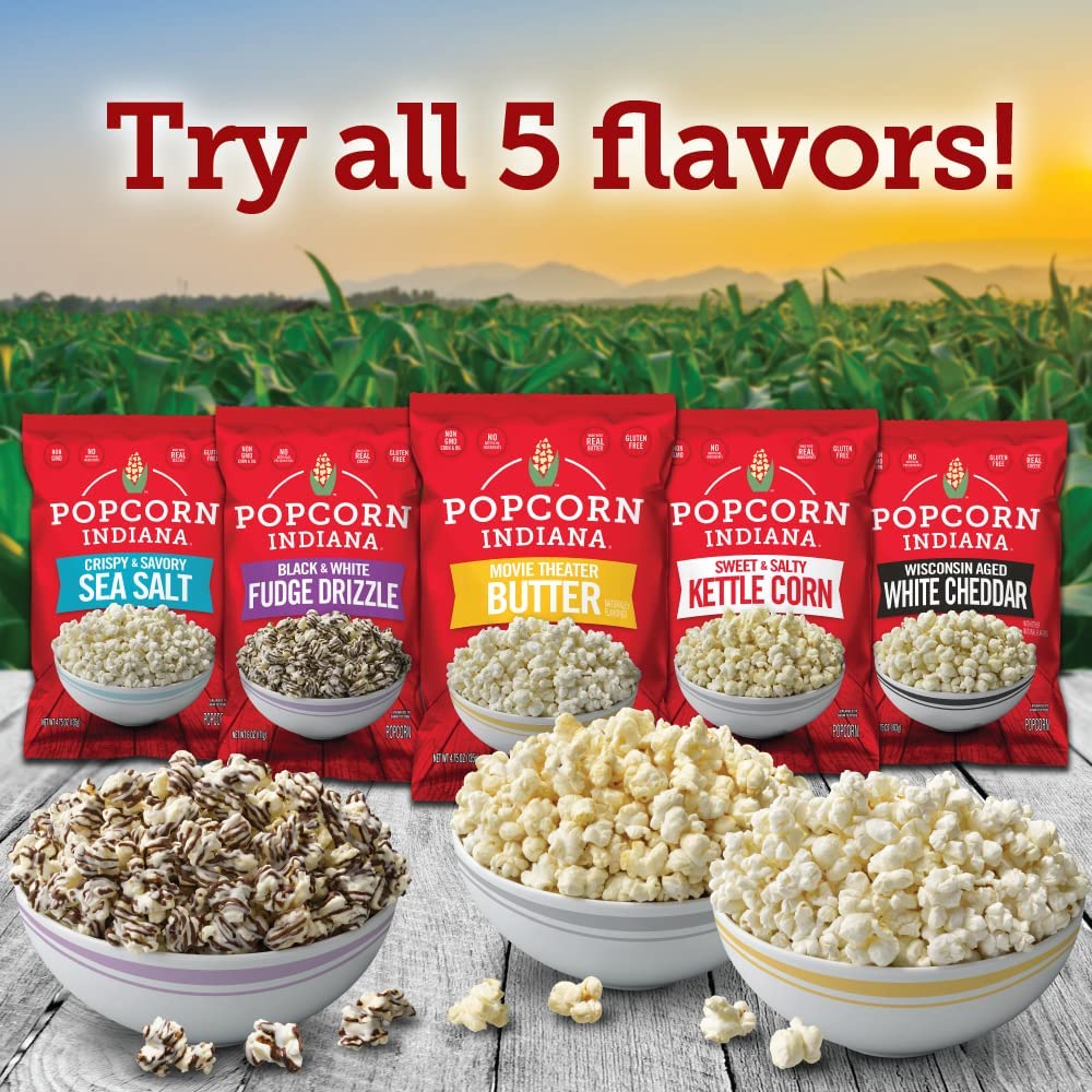 Popcorn, Indiana stacked in pantry for convenient storage and quick access