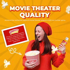 Popcorn Perfect nozzle close-up highlighting precise spray control benefit