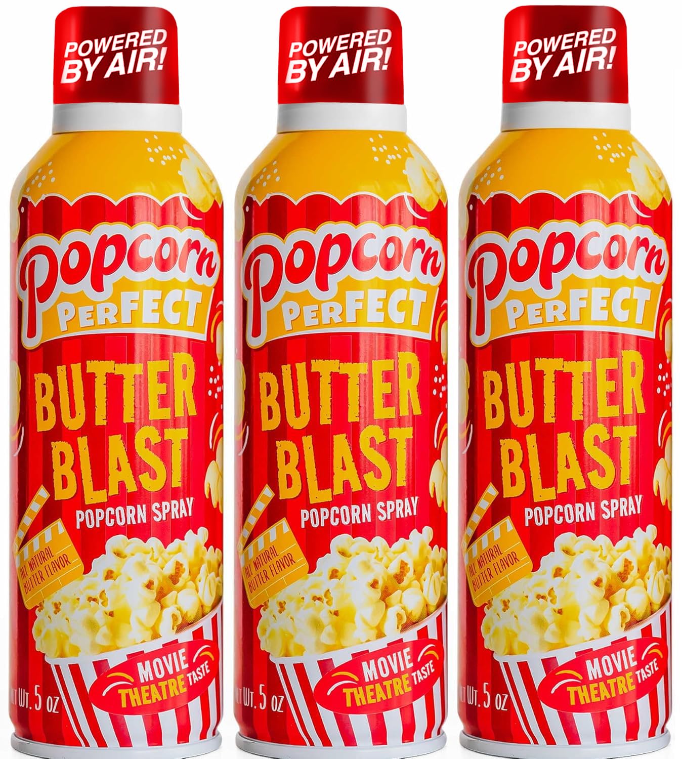 Popcorn Perfect front packaging showing label and 5 oz bottle benefit of convenience