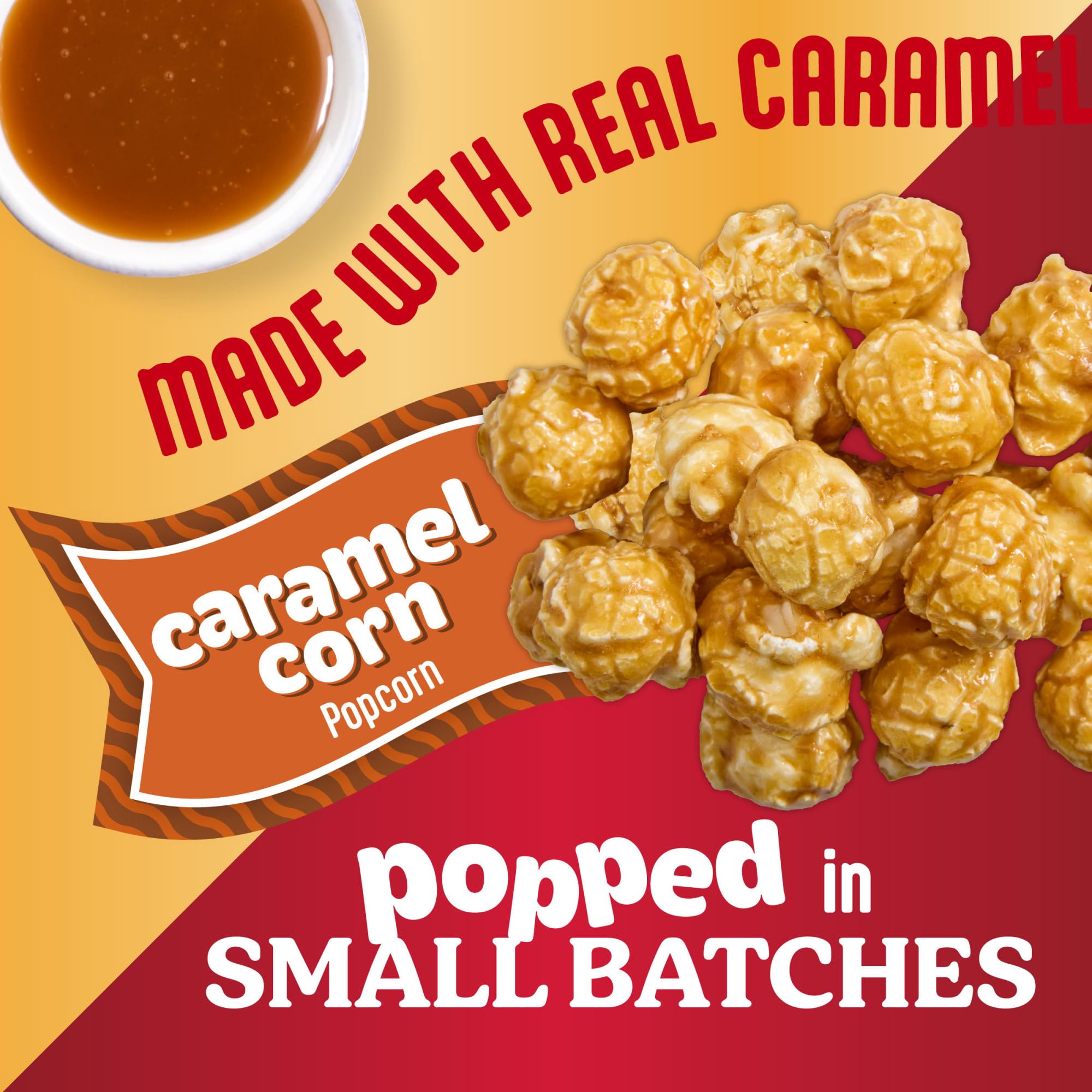 Popcornopolis caramel popcorn in a bowl ready to serve at parties and gatherings