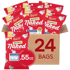 Popcornopolis front packaging 24pk showing multipack convenience and portioned snack benefit