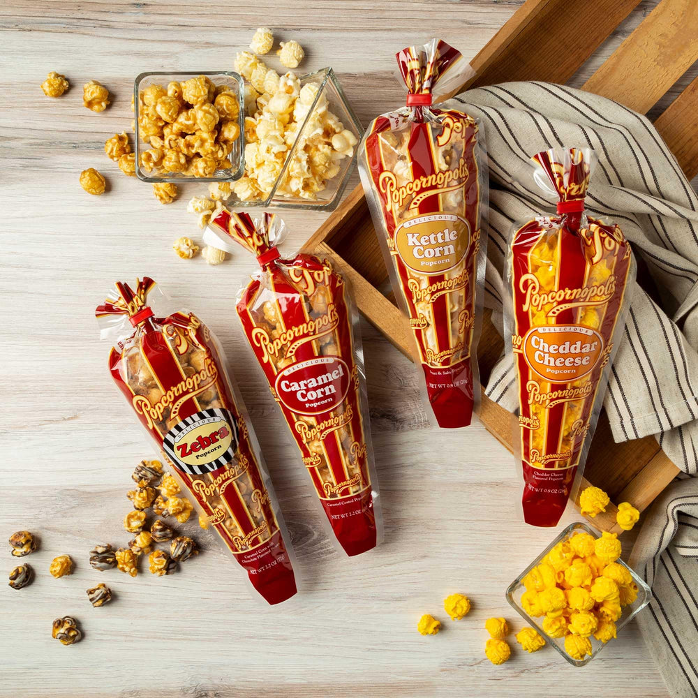 Popcornopolis serving bowl at party displaying sharing-friendly presentation and festive use