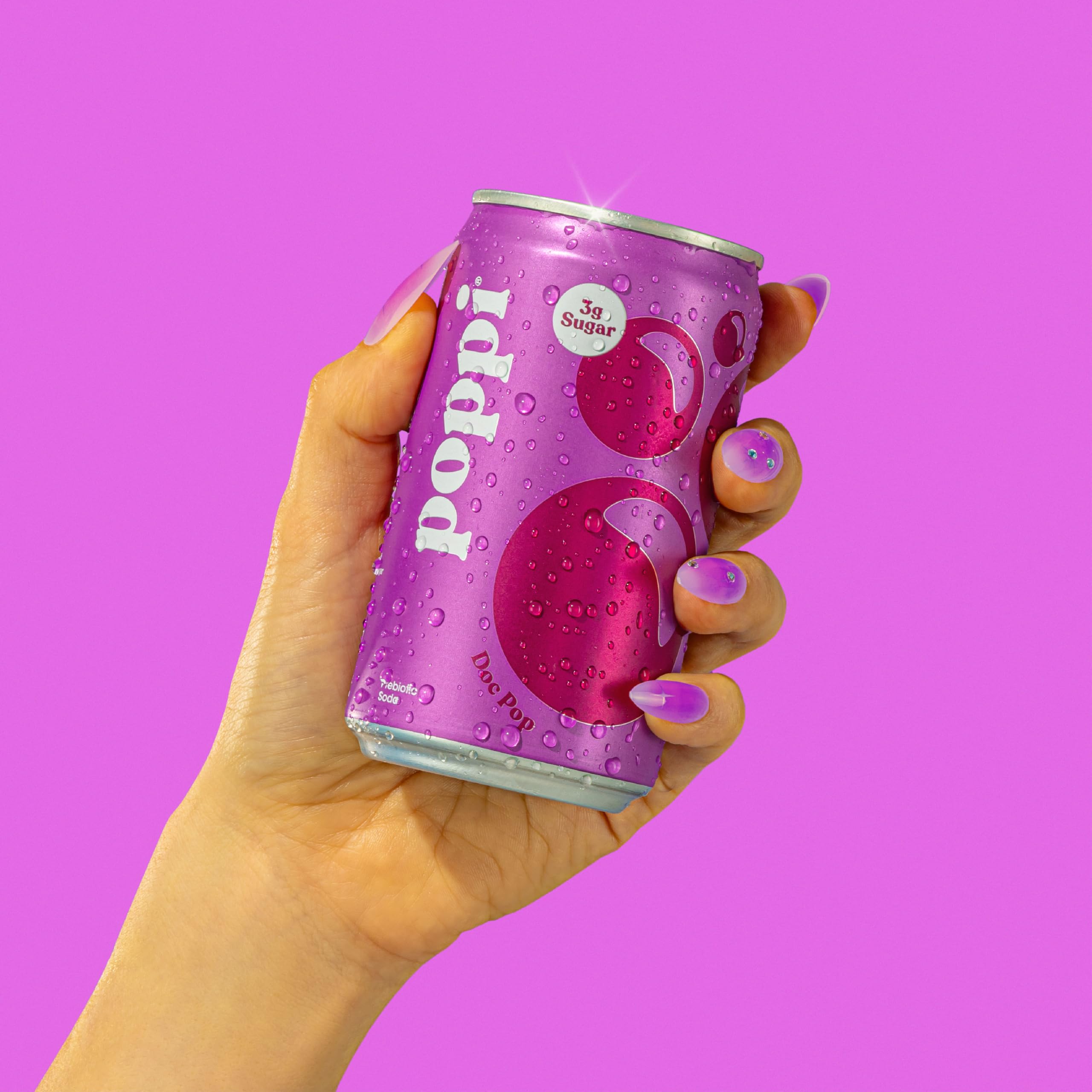 Poppi Doc Pop mini cans on a table at a party showing easy serving and crowd appeal