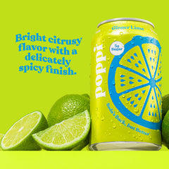 poppi poured glass with fizz showcasing carbonation and crisp taste